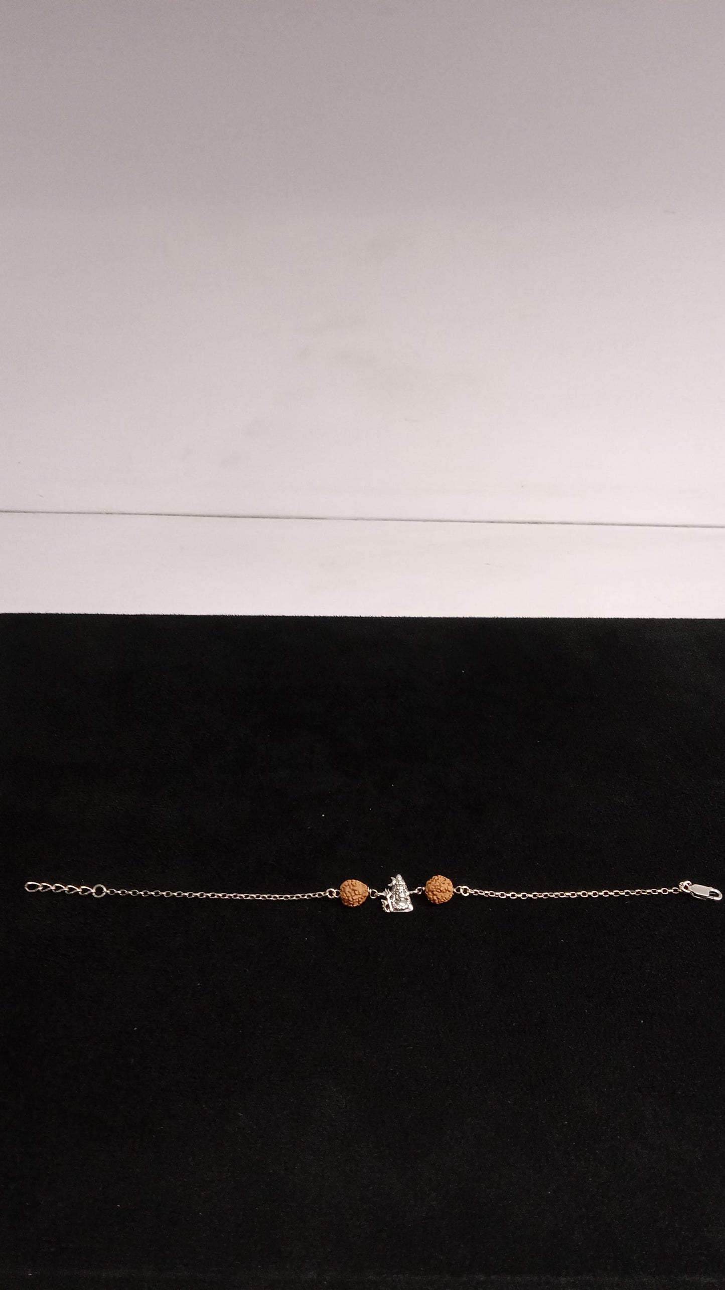92.5 Silver Rudraksha Shiva Braclet/Rakhi