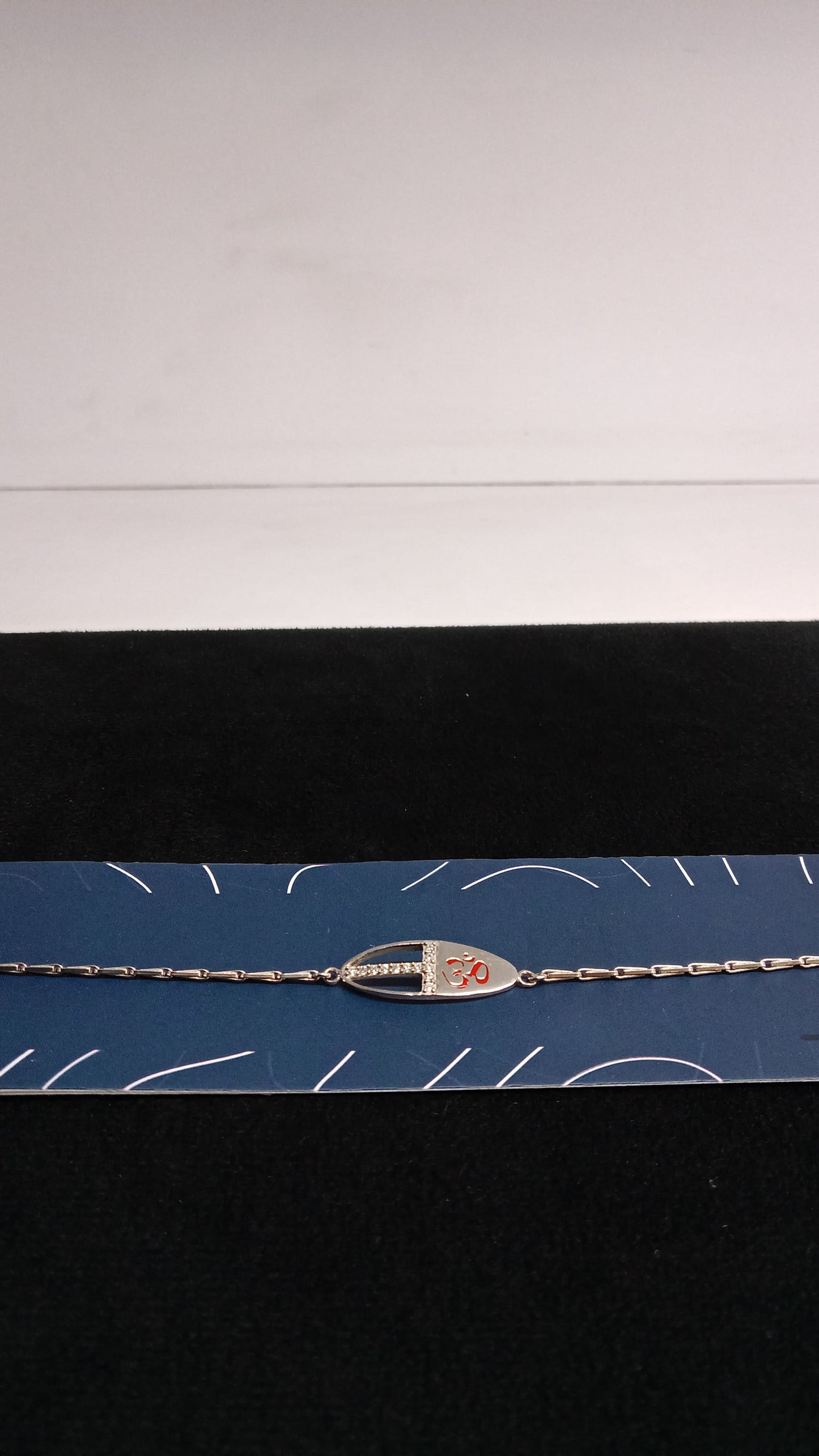 92.5 Silver Om Rakhi