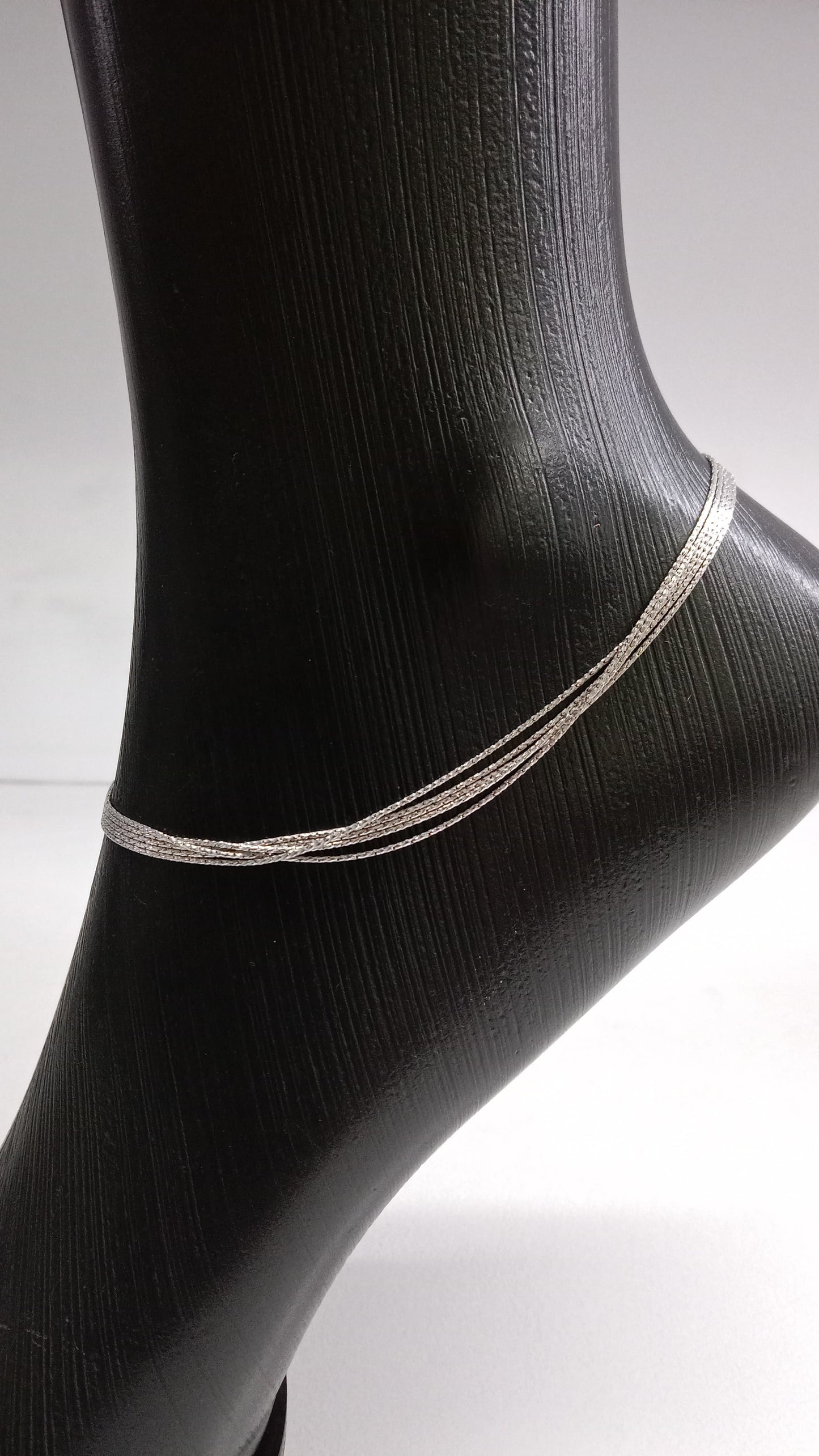 Multi Chain 92.5 True Silver Anklet