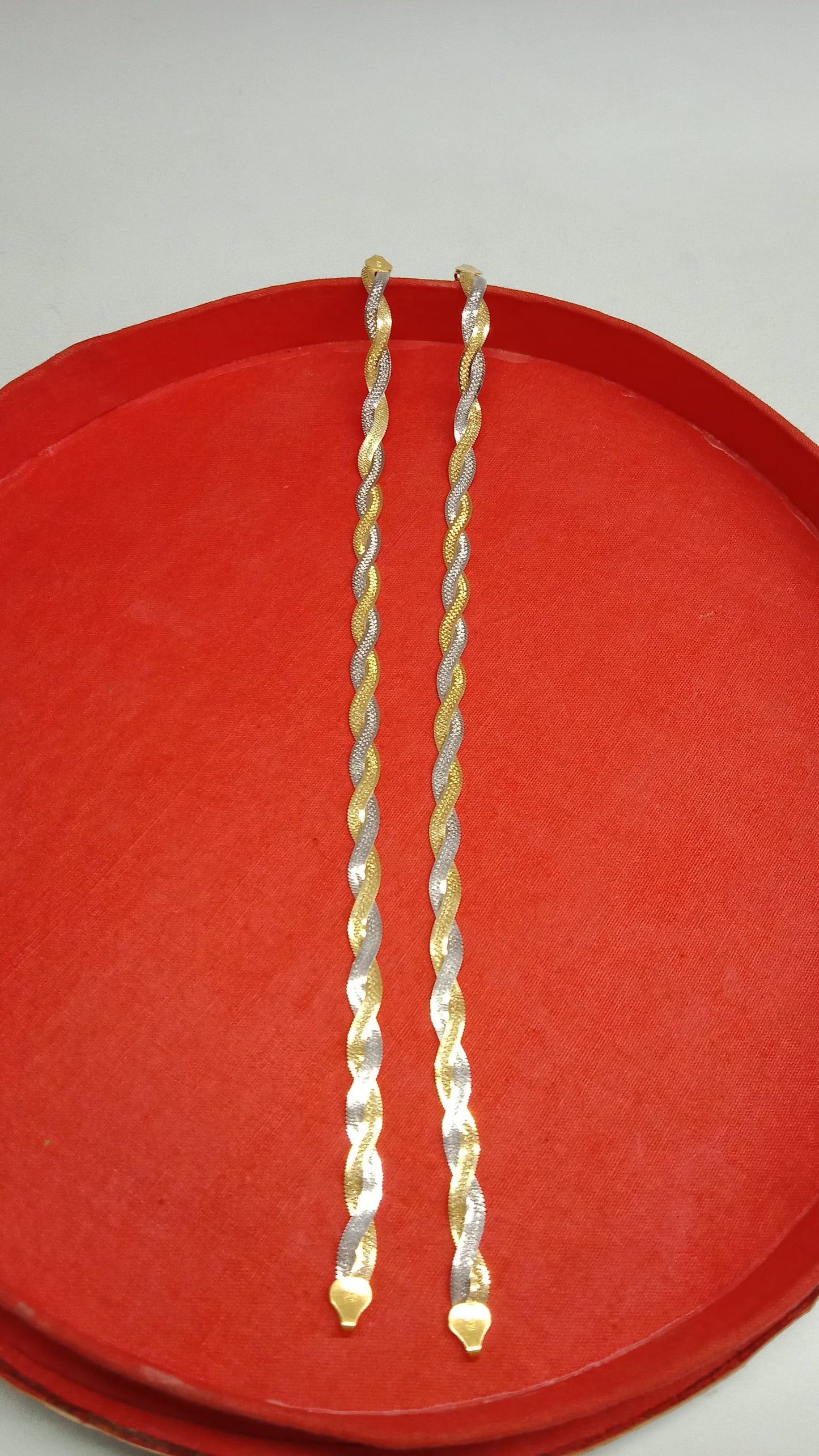 92.5 Silver Dual Tone Anklet