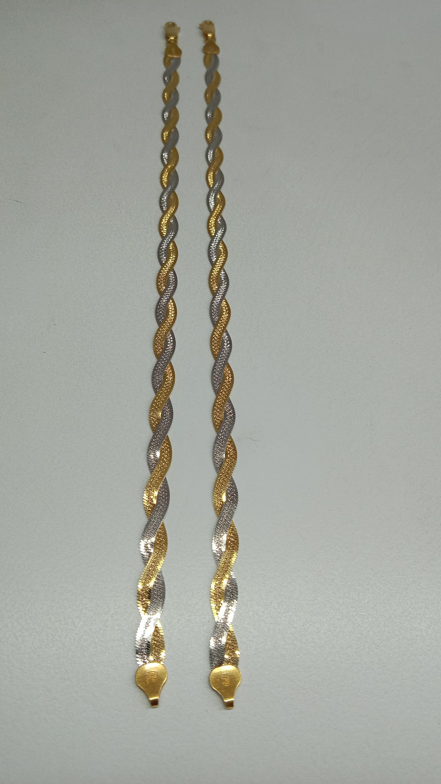 92.5 Silver Dual Tone Anklet