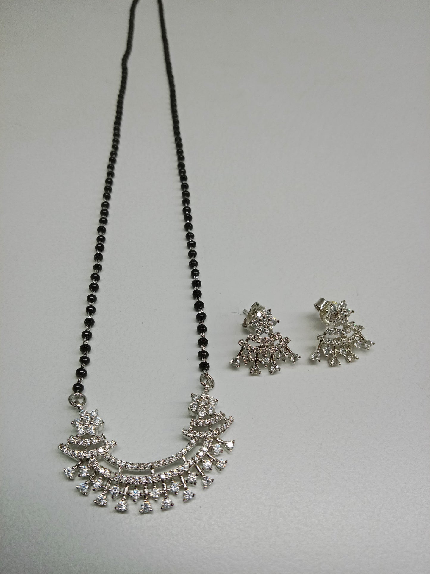 chandelier pendant Silver Mangalsutra Set