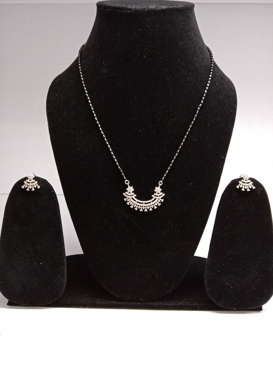 chandelier pendant Silver Mangalsutra Set