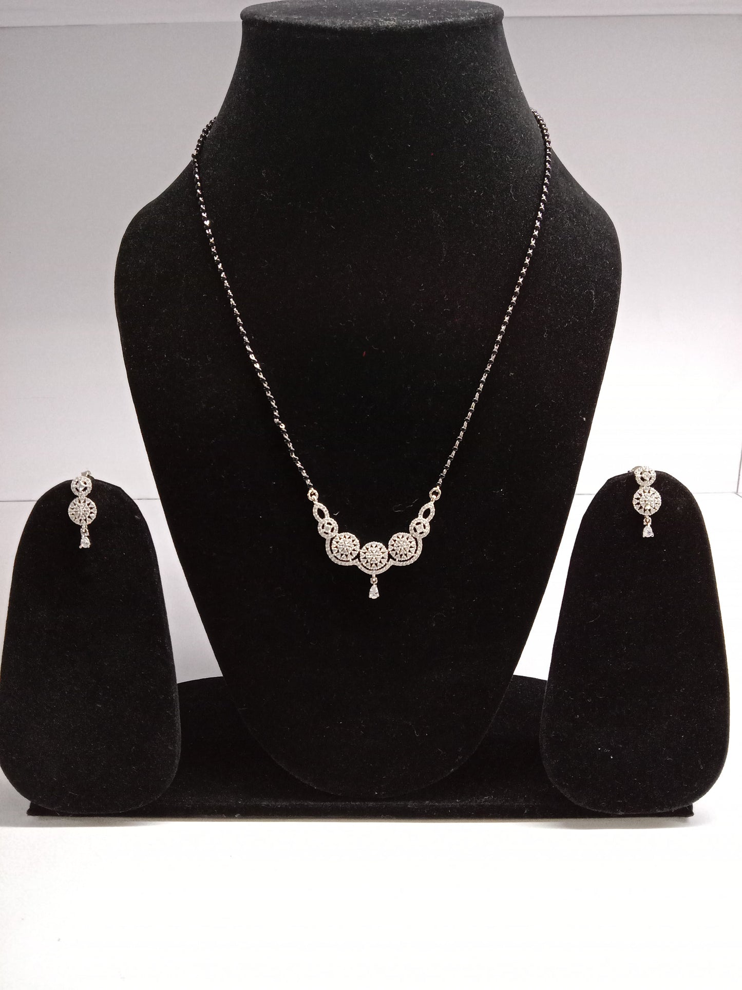 Harmony Silver Mangalsutra Set
