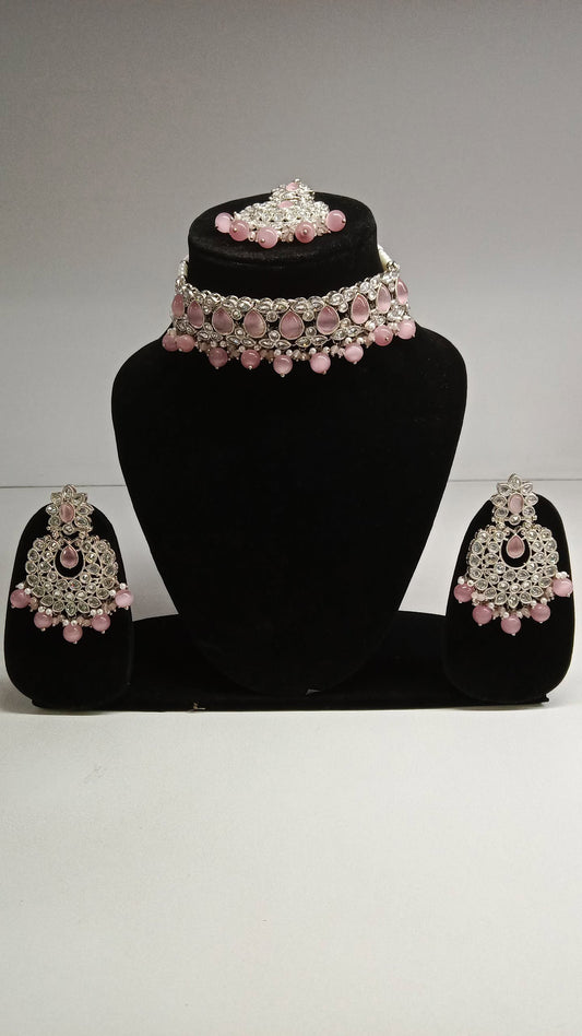 Choker Set Pink